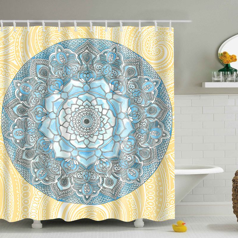 Various Waterproof Fabric Bathroom Shower Sheer Liner Curtain Panel